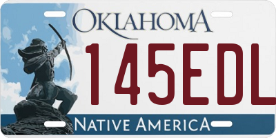 OK license plate 145EDL