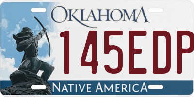OK license plate 145EDP