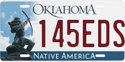 OK license plate 145EDS