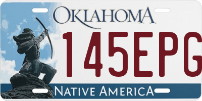 OK license plate 145EPG