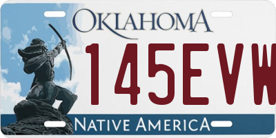 OK license plate 145EVW