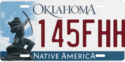 OK license plate 145FHH