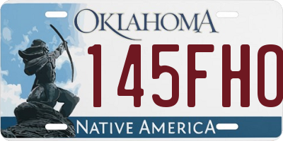 OK license plate 145FHO