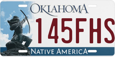 OK license plate 145FHS