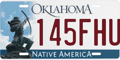 OK license plate 145FHU