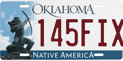 OK license plate 145FIX