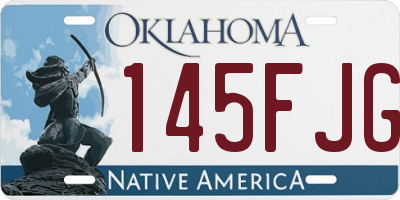 OK license plate 145FJG