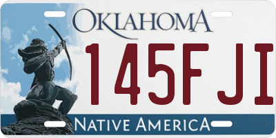 OK license plate 145FJI