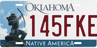 OK license plate 145FKE