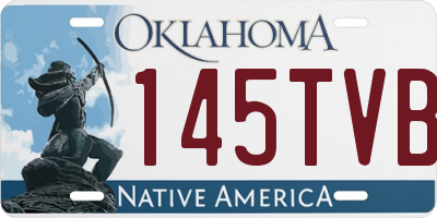 OK license plate 145TVB