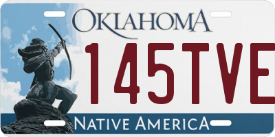 OK license plate 145TVE