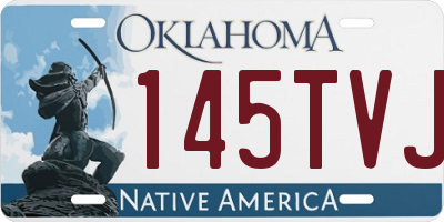 OK license plate 145TVJ