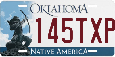 OK license plate 145TXP