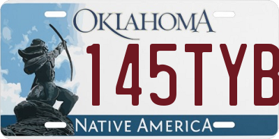 OK license plate 145TYB