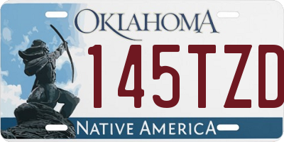 OK license plate 145TZD