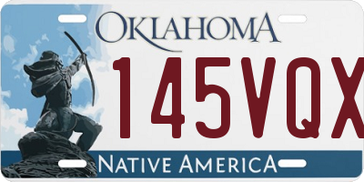 OK license plate 145VQX