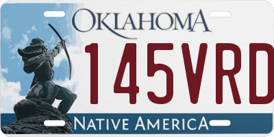 OK license plate 145VRD