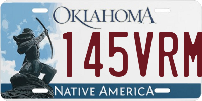 OK license plate 145VRM