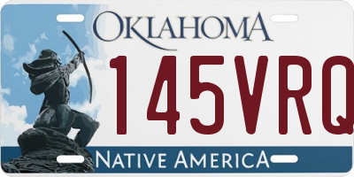 OK license plate 145VRQ