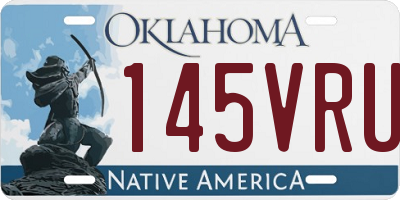 OK license plate 145VRU
