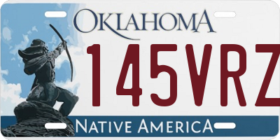 OK license plate 145VRZ