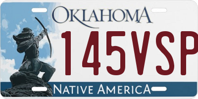 OK license plate 145VSP