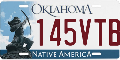 OK license plate 145VTB