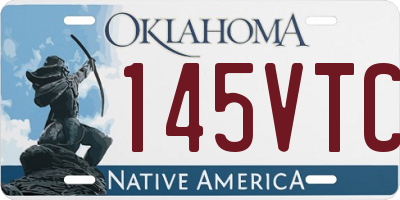 OK license plate 145VTC