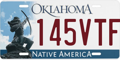 OK license plate 145VTF