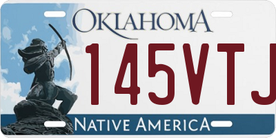 OK license plate 145VTJ