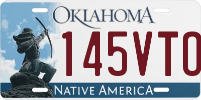 OK license plate 145VTO