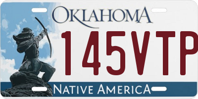 OK license plate 145VTP