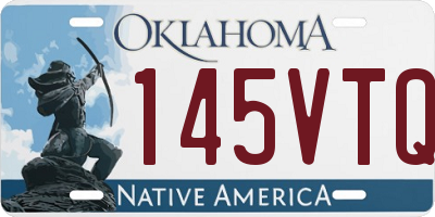OK license plate 145VTQ