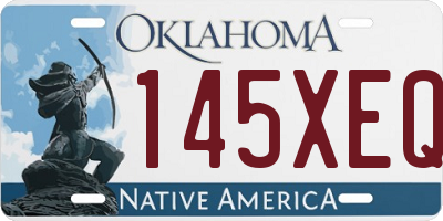 OK license plate 145XEQ