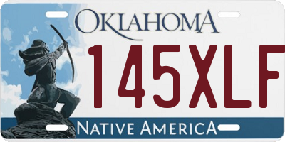 OK license plate 145XLF