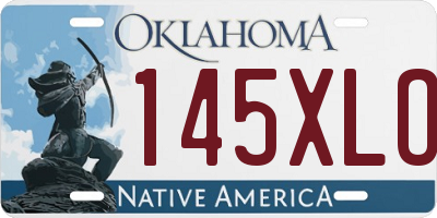 OK license plate 145XLO