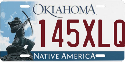 OK license plate 145XLQ