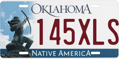 OK license plate 145XLS