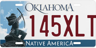 OK license plate 145XLT