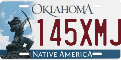 OK license plate 145XMJ