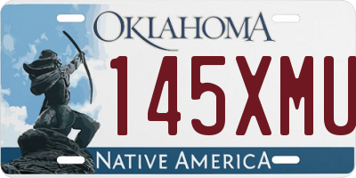 OK license plate 145XMU