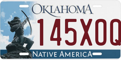 OK license plate 145XOQ