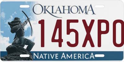 OK license plate 145XPO