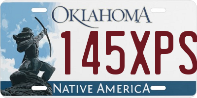 OK license plate 145XPS