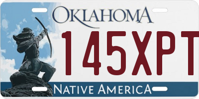 OK license plate 145XPT