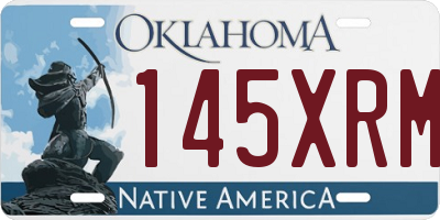 OK license plate 145XRM