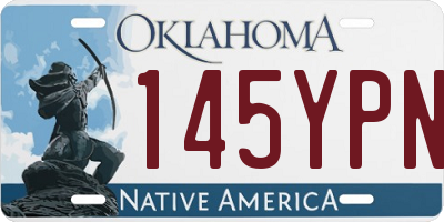 OK license plate 145YPN