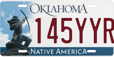 OK license plate 145YYR