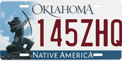 OK license plate 145ZHQ