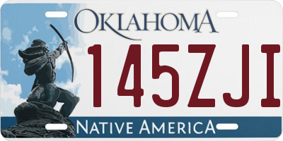 OK license plate 145ZJI